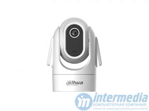 Wi-Fi камера внутренняя поворотная DAHUA DH-H4C (4MP/4mm/2560x1440/H.265/IR 15m/Speaker/Mic/mSD 256Gb/IP65/датчик движ,)