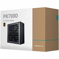 Блок питания DEEPCOOL PK700D 700W 80 PLUS BRONZE 100-240V/ATX12V 2.3 Black flat Active PFC+DC to DC - Интернет-магазин Intermedia.kg