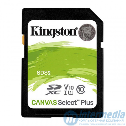 Карта памяти Secure Digital SDXC CL10 128GB KINGSTON Canvas Select Plus 100R C10 UHS-I U1 V10