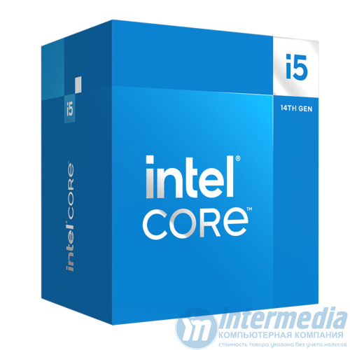 Процессор Intel Core i5-14500, LGA1700, 1.90-5.00GHz,24MB Cache L3,EMT64,14 Cores+20 Threads,Tray,Raptor Lake