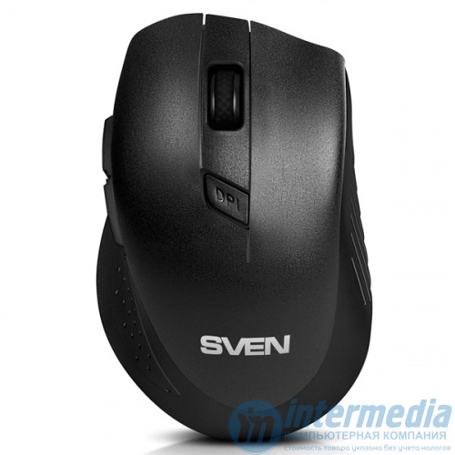 Беспроводная мышь SVEN RX-425W USB, оптическая, DPI:max1600, 5 кнопок, черный