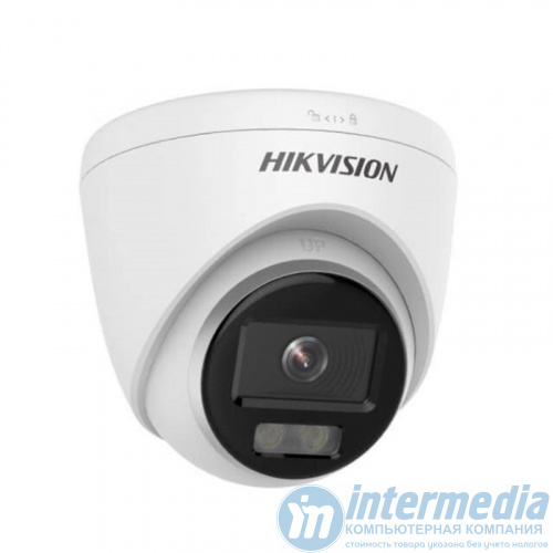 IP camera HIKVISION DS-2CD1327G0-LUF(C)(O-STD) (2.8mm) купольн,уличн 2MP,LED 30M,MIC,MicroSD,ColorVu