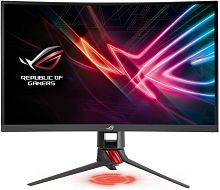 Монитор 27" Asus ROG Strix XG27VQ черный  игровой, Изогнутый, частота: 144Гц, матрица VA с разрешением 1920?1080, отношением сторон 16:9, яркостью 300кд/м2, временем отклика 1мс, временем отклика (GTG