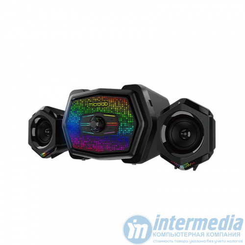 Колонки Microlab Subwoofer U-220 RGB 2.1 BLACK 10W (2.5Wx2 + 5W) USB, Bluetooth