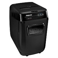 Шредер Fellowes AUTOMAX 150C Уровень секретности P-4, Фрагмент 4х38 мм, Подача 8(150) лист, Ёмкость корзины 32 л, Уничтожение скоб, скрепок, пл. карт, Чёрный - Интернет-магазин Intermedia.kg