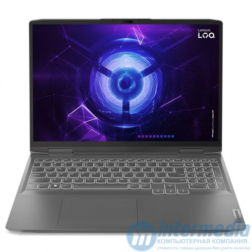 Lenovo LOQ 16IRH8 Storm Grey Intel Core i7-13620H (10 ядер/16 потоков, up to 4.9Ghz), 16GB DDR5, 256GB M.2 NVMe™ PCIe® 3.0 SSD, NVIDIA® GeForce® RTX 4050 6GB GDDR6, 16" WUXGA (1920x1200) IPS 350nits 1 - Интернет-магазин Intermedia.kg