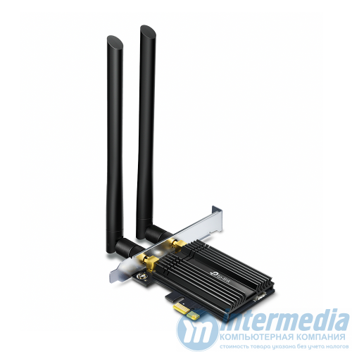 Адаптер Wi-Fi PCI TP-LINK Archer TX50E AX3000 Dual-Band Wi-Fi 6, 2402Mb/s 5GHz+574Mb/s 2.4GHz, 2 ант