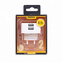 Зарядное устройство REMAX RMT7188 2USB 2.1A Charger Moon white - Интернет-магазин Intermedia.kg