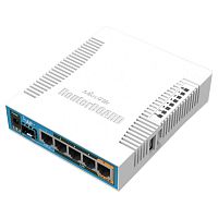 Wireless Router Mikrotik RB962UiGS-5HacT2HnT hAP ac with 720MHz CPU, 128MB RAM, 5x Gigabit LAN, built-in 2.4Ghz 802.11b/g/n three chain wireless with integrated antennas, built-in 5Ghz 802.11ac three - Интернет-магазин Intermedia.kg