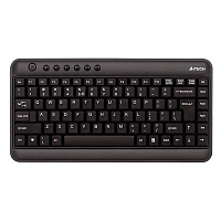 Клавиатура A4Tech KL-5, мембранная, ультратонкая, 86btns, 320x166x23, 1.5м, USB, Анг/Рус/Каз, Чёрный - Интернет-магазин Intermedia.kg