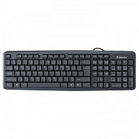 Клавиатура Defender Element HB-520, мембранная, 104btns, USB, Анг/Рус, 1.5m, Чёрный - Интернет-магазин Intermedia.kg