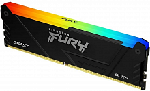 Оперативная память DDR4 16GB PC-25600 (3200MHz) KINGSTON HYPERX FURY Beast Black RGB [KF432C16BB2A/16] - Интернет-магазин Intermedia.kg
