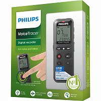 Диктофон Philips VoiceTracer DVT2050 Digital Recorder, 8GB, Два стерео микрофона, 1.3" (112х112), (MP3 8-128kbps/8-32kHz), (PCM 384-1536kbps/12-48kHz), MP3/PCM, microSD/microSDHC, Line In, Line Out, m - Интернет-магазин Intermedia.kg