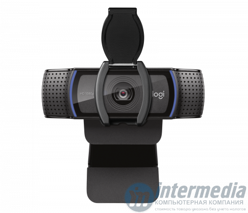 Веб камера Logitech C920e Business HD Pro, Full HD, 1080p, 30fps, Carl Zeiss Tessar, Logitech Vid HD, Microphone, USB 2.0, Black