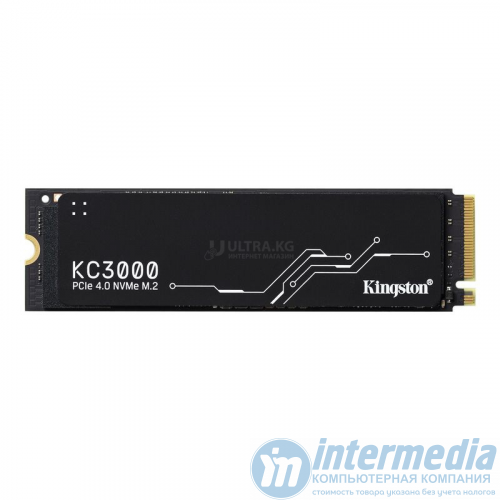 Диск SSD 512GB Kingston KC3000 M.2 PCI-E Gen4x4 Read/Write up 3900/7000 MB/s [SKC3000S/512G]