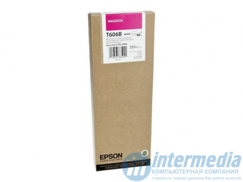 Картридж струйный Epson C13T606B00 Magenta (220 ml) (Stylus Pro 4800)