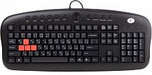 Клавиатура A4tech KB-28G USB, Black, сменные красные клавиши A,S,W,D, USB, 1.5m - Интернет-магазин Intermedia.kg