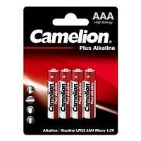 Батарейка CAMELION LR03-BP4, Plus Alkaline, AAA, 1.5V, 1150 mAh, 4 шт в блистере - Интернет-магазин Intermedia.kg