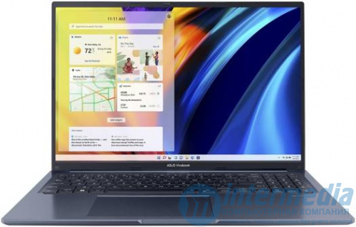 Asus VivoBook M1603QA-R712512 AMD Ryzen 7 5800HS  12GB, 512GB, Int VGA, 16" (1600*768), Win11, QUIET BLUE - Интернет-магазин Intermedia.kg