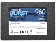 Диск SSD 960GB Patriot Burst Elite 2.5" SATA III TCL 3D, Read/Write up 450/320MB/s, 40000 IOPS [PBE960GS25SSDR] - Интернет-магазин Intermedia.kg