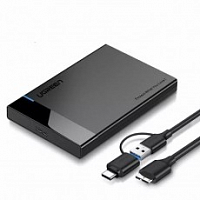 Корпус для жесткого диска UGREEN US221 2.5" (кабель USB 3.0, чёрный) 30847 - Интернет-магазин Intermedia.kg