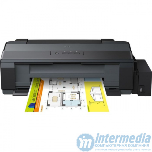 Принтер Epson L1300 (A3+, 5760x1440 dpi, 4color, 15ppm(A4 black),5 ppm(A4 color), 64-255g/m2, USB)