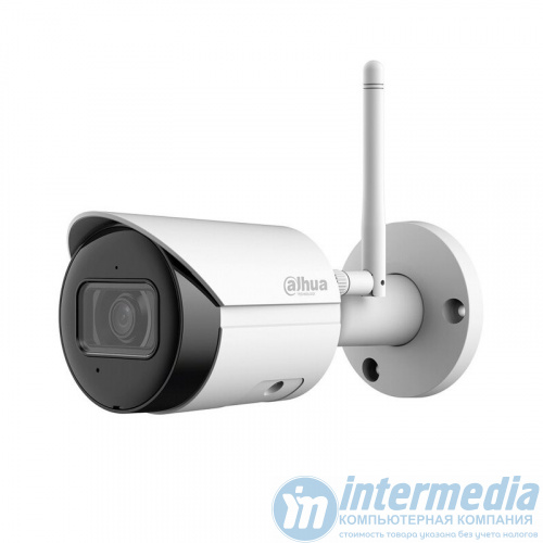 Wi-Fi камера буллет DAHUA DH-IPC-HFW1430DS-SAW (4MP/2.8mm/2560?1440/H.265+/IR 30m/mSD 256Gb/MicIP67/аналитика)