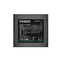 Блок питания DEEPCOOL PK800D 800W 80 PLUS BRONZE 100-240V/ATX12V 2.3 Black flat Active PFC+DC to DC - Интернет-магазин Intermedia.kg