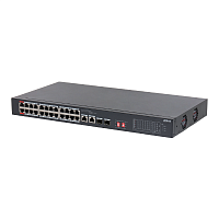 Коммутатор сетевой PoE DAHUA DH-S3226-24ET-240 (2xUplink/SFP 1000 Мбит/с, 24xPoE 100Мбит/с, POE 250m) 240W - Интернет-магазин Intermedia.kg