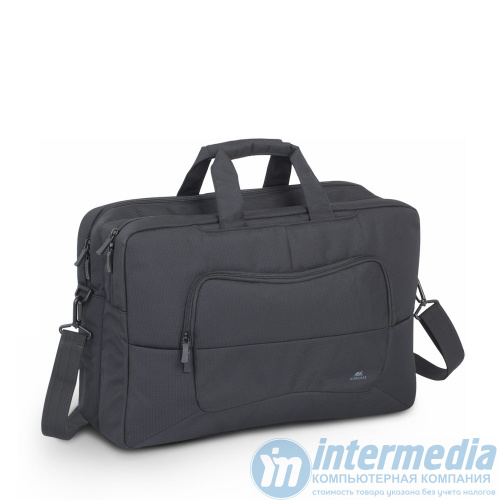 Сумка для ноутбука RivaCase 8455 black ECO full size Laptop Bag 17.3" - Интернет-магазин Intermedia.kg