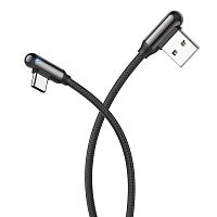 Кабель HOCO U77 Excellent elbow USB-Lightning для передачи данных и зарядки, 3A, 1.2m, red - Интернет-магазин Intermedia.kg