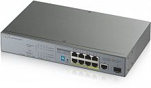 Zyxel GS1300-10HP-EU0101F 9G 1SFP 8PoE+ 130W неуправляемый - Интернет-магазин Intermedia.kg