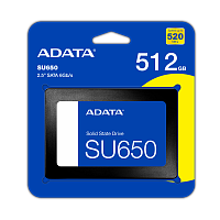 Диск SSD ADATA SU650 512GB 2.5" SATA III Read up:520Mb/s/Write up:450Mb/s - Интернет-магазин Intermedia.kg