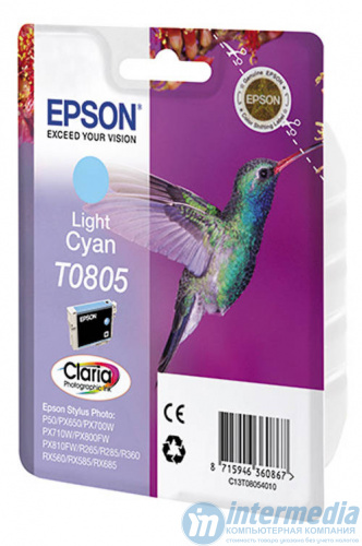 Картридж струйный Epson C13T08054011 Light Cyan (P50/PX650/PX700W/PX710W)