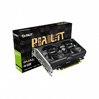 Видеокарта Palit GTX 1630 DUAL PCI-E 3,0. 4GB.GDDR6/64bit.1740MHz/12000MHz. 2*DP1.4a.1*HDMI [NE6163001BG6-1175D] - Интернет-магазин Intermedia.kg