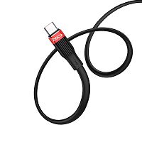 кабель HOCO Data Cable U72 Forest Silicone USB-Type-C для передачи данных и зарядки, 3A, 1.2m, black - Интернет-магазин Intermedia.kg