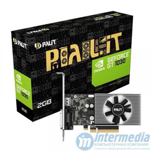 Видеокарта PALIT GT1030 2GB DDR4 64 bit 1379MHz DVI-D HDMI [NEC103000646-1082F]