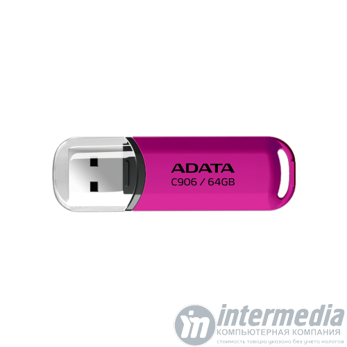 Флеш карта 64GB USB 2.0 A-DATA C906 PINK