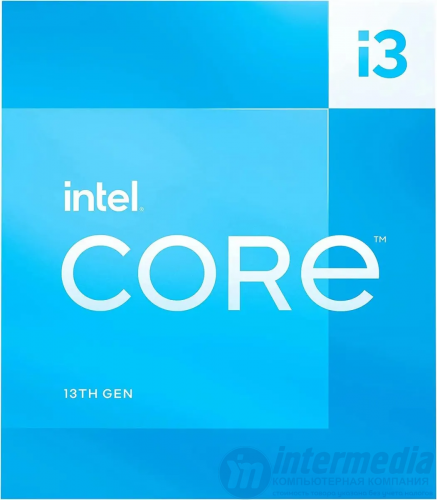 Процессор Intel Core i3-13100, LGA1700, 3.4-4.5GHz, 12MB Cache L3, UHD Intel® 730, EMT64,4 Cores + 8 Threads, Tray, Raptor Lake