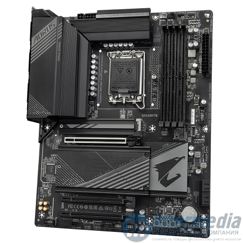 Материнская плата GIGABYTE B760 AORUS ELITE AX,4xDDR5,12xUSB,4xSATAIII,ATX,PCIe16x,2xPCIe1x,HDMI,DP,WiFi