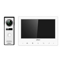 Видеодомофон DAHUA DHI-KTA02 (7"TFT LCD, 1024x600, 1,3Mp, DWDR, IP66, Plastic+ABS slim) silver/white - Интернет-магазин Intermedia.kg