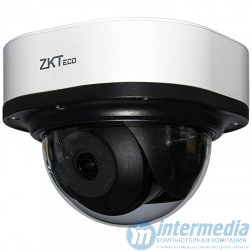 Видеокамера купольная ZKTECO DL-858M28B 1/1.8" STARVIS CMOS, 8MP15fps; H.264/H.265; Smart IR; IR Range 20-30m; Starlight/120dB WDR; Motorized lens 2.8-12mm;PoE; 1CH Audio Input; Aluminium alloy IP67