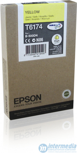 Картридж струйный Epson C13T617400 Yellow High Capacity (B500)
