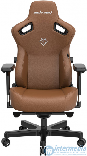 Игровое кресло AD12YDC-XL-01-K-PV/C AndaSeat Kaiser 3 XL BROWN 4D Armrest 65mm wheels PVC Leather