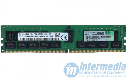 Память ECC RDIMM HPE 2Rx4 PC4-2933Y-R для сервера HPE Gen10, Gen10+ 32Gb (P00924-B21)