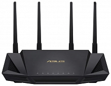 Роутер Wi-Fi ASUS RT-AX58U AX3000 Dual-Band, 2402Mb/s 5GHz+574Mb/s 2.4GHz, 4xLAN 1Gb/s, 4 антенны, USB 3.1, AiMesh, ASUS Router APP - Интернет-магазин Intermedia.kg
