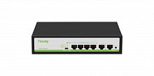 Коммутатор TIANDY TC-P3S06 Spec:F/0420/AT/55  4x10/100Mbps PoE,2x100Mbpc,PoE budget:55W Metal - Интернет-магазин Intermedia.kg