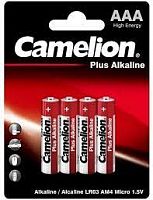 Батарейка CAMELION LR03-SP4, Plus Alkaline, AAA, 1.5V, 1150 mAh, 4 шт в плёнке - Интернет-магазин Intermedia.kg