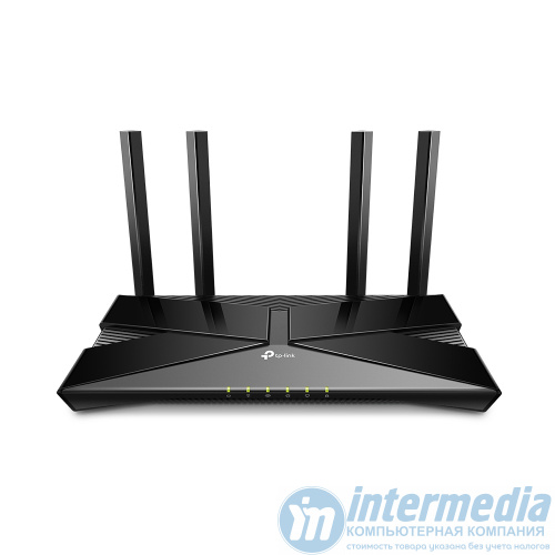 Роутер Archer AX23 AX1800 Dual-Band Wi-Fi 6, 1202Mb/s 5GHz+574Mb/s 2.4GHz, 4xLAN 1Gb/s, 4 антенны, IPTV, MU-MIMO, Tether App