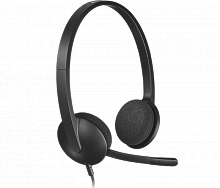 Гарнитура Logitech Headset H340 USB black (981-000509) - Интернет-магазин Intermedia.kg